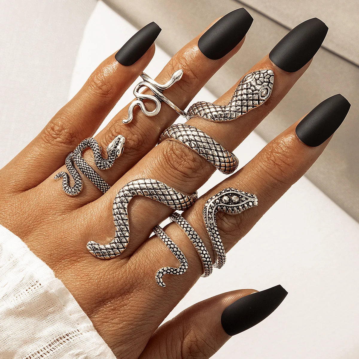 Luxury Snake Ring Set