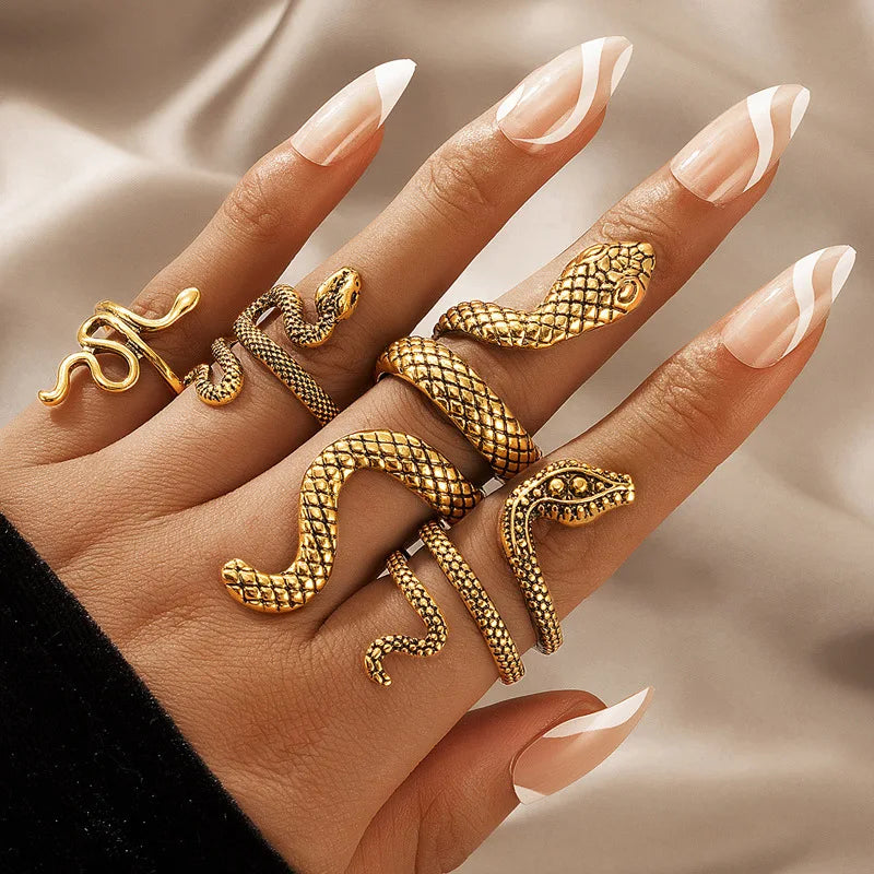 Luxury Snake Ring Set