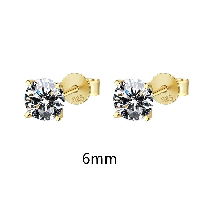 Luxury Moissanite Stud Earrings Garmentchic