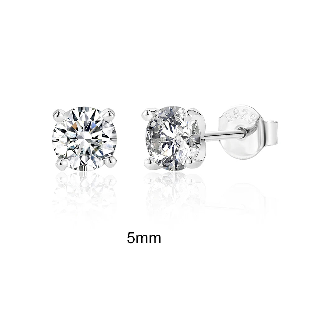 Luxury Moissanite Stud Earrings Garmentchic