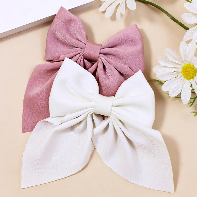 Luxury Satin Hair Bow – Multiple Colors
