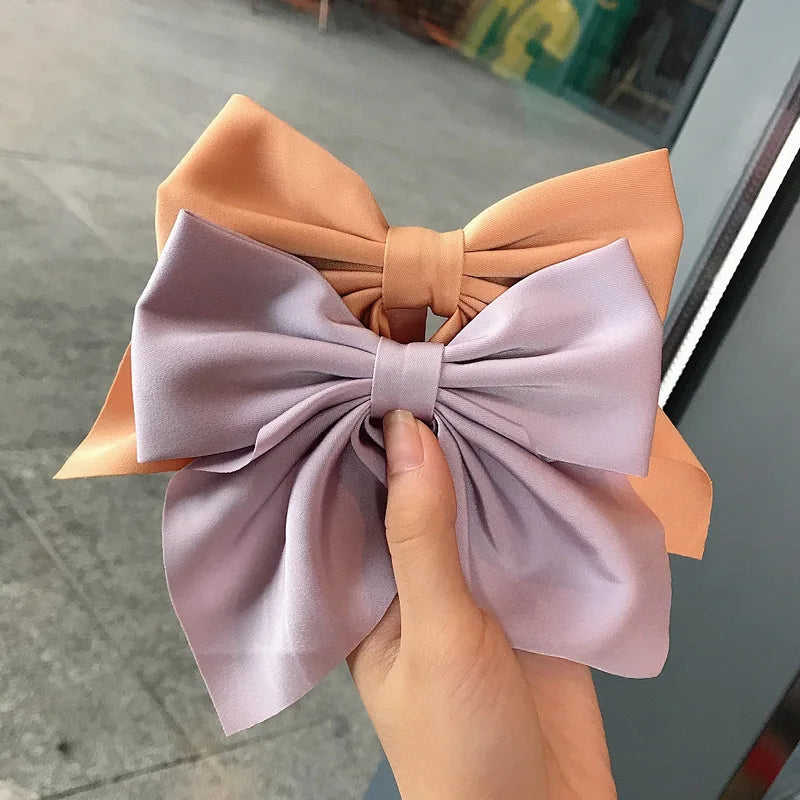 Luxury Satin Hair Bow – Multiple Colors