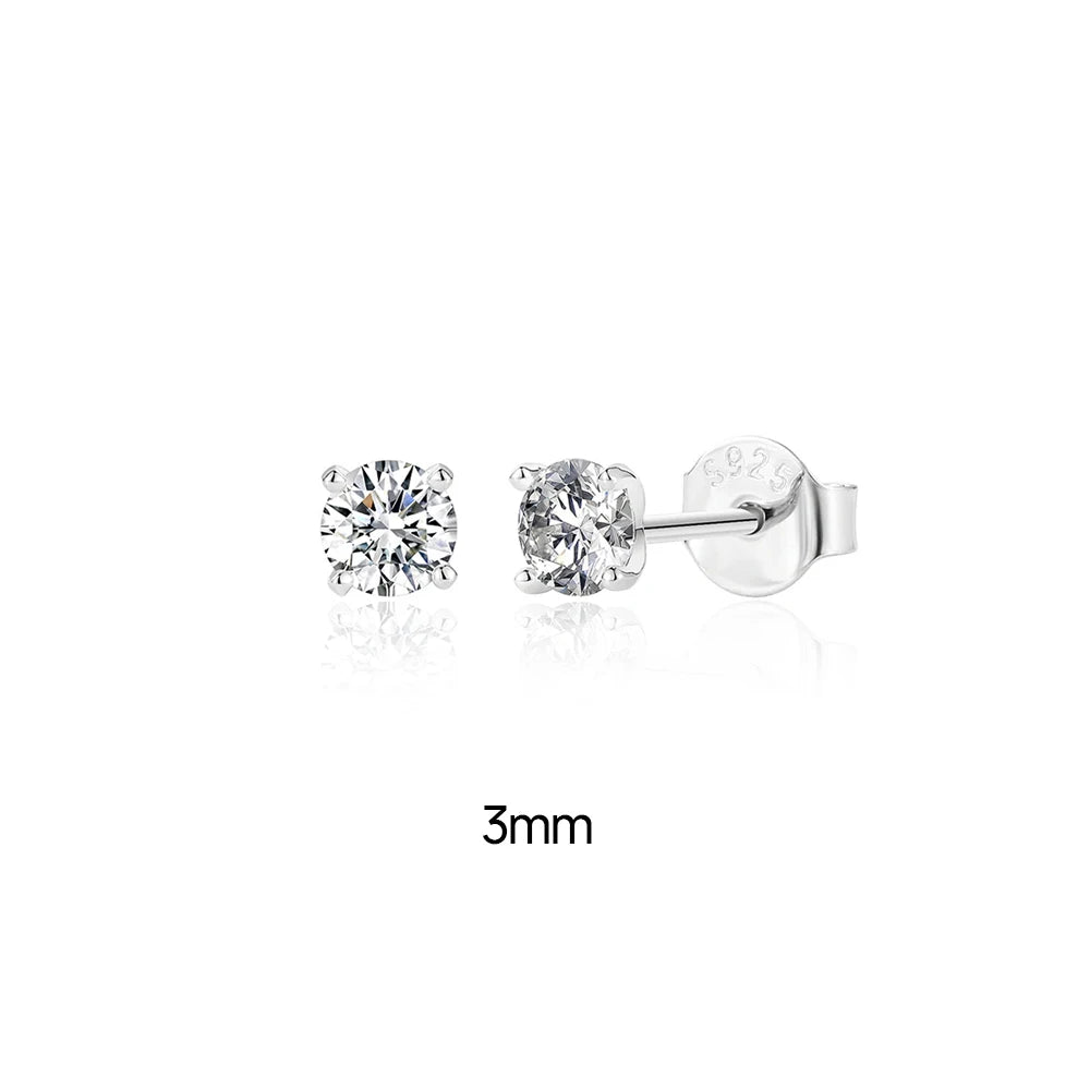 Luxury Moissanite Stud Earrings Garmentchic