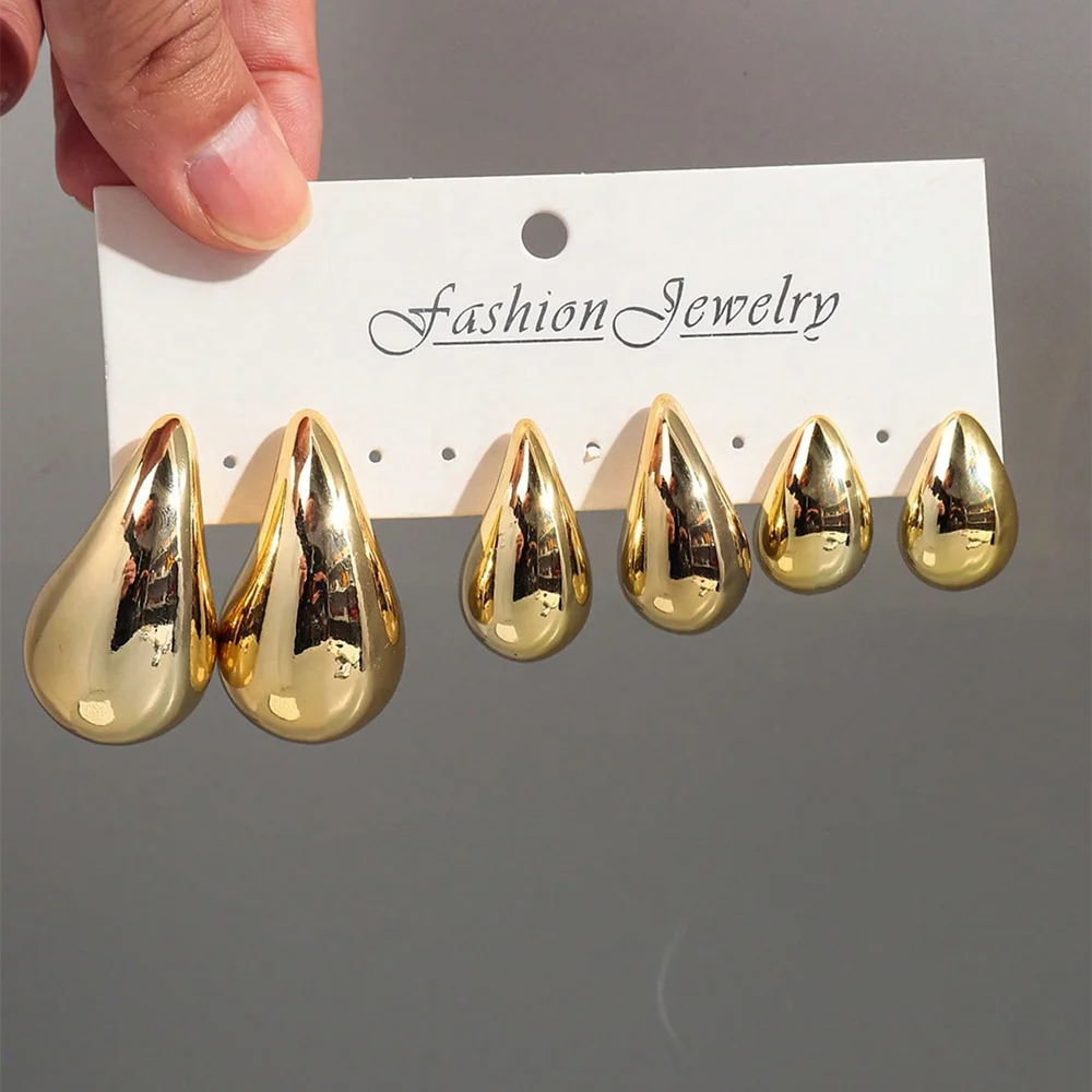 Aurora Gold Teardrop Earrings