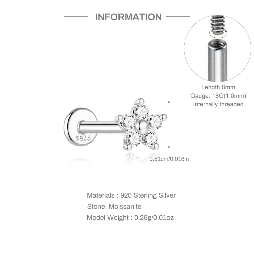 Mini Moissanite Stud Earrings – 2/3/4mm | 925 Sterling Silver