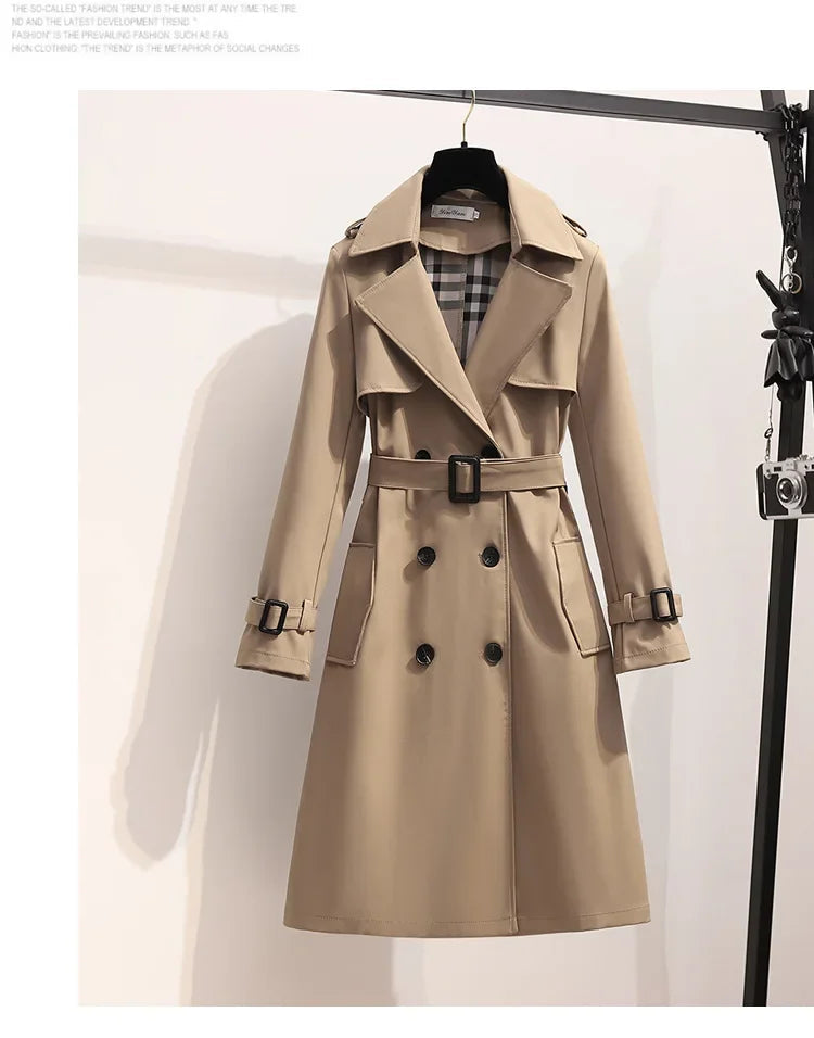 Kyra Elegant Belted Trench Garmentchic