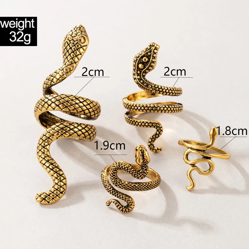 Luxury Snake Ring Set