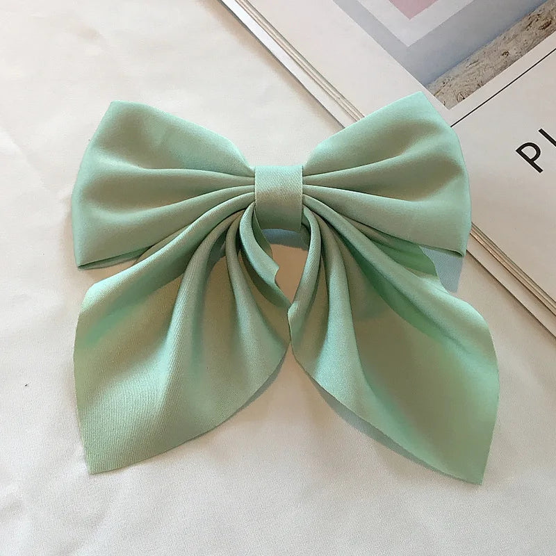 Luxury Satin Hair Bow – Multiple Colors