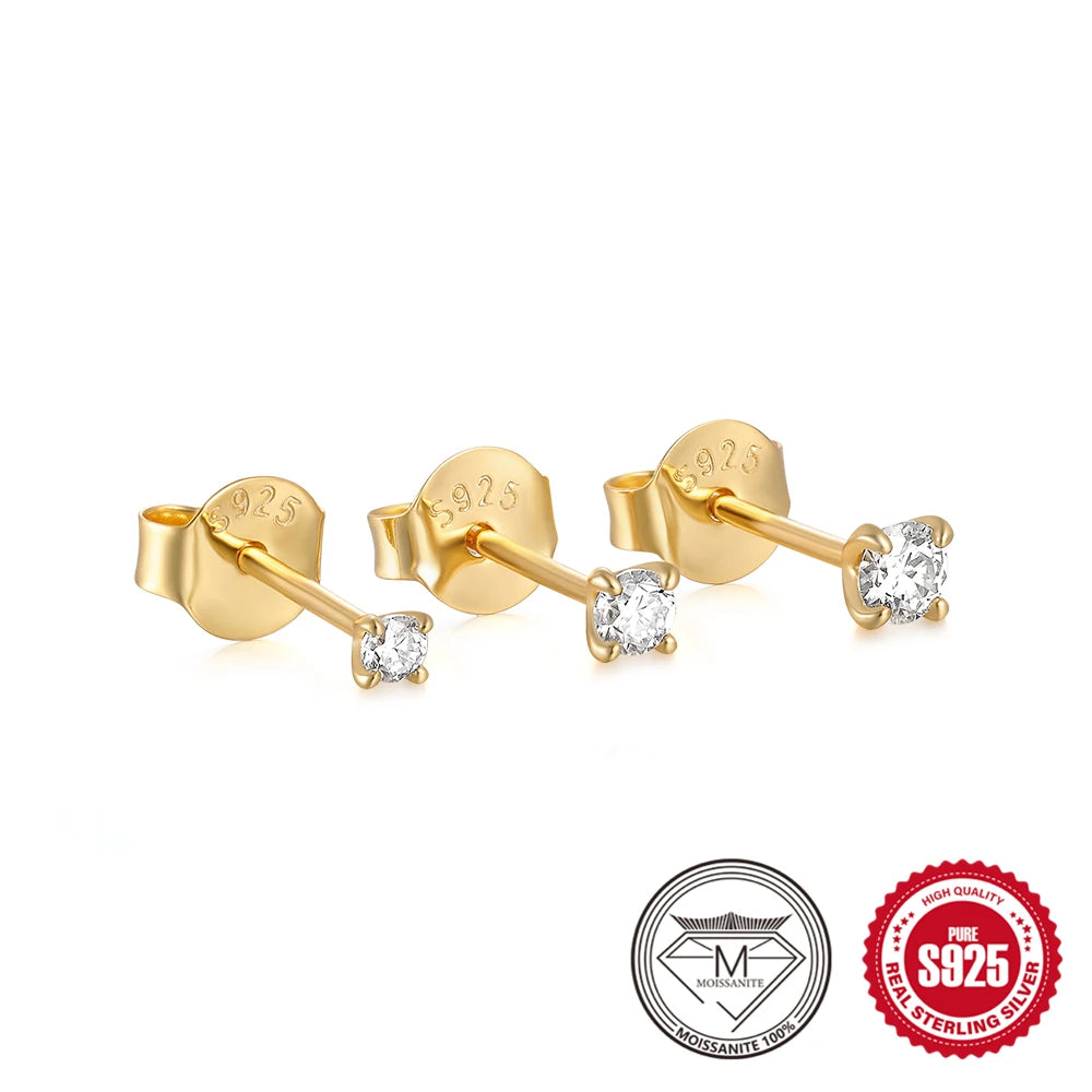 Luxury Moissanite Stud Earrings Garmentchic