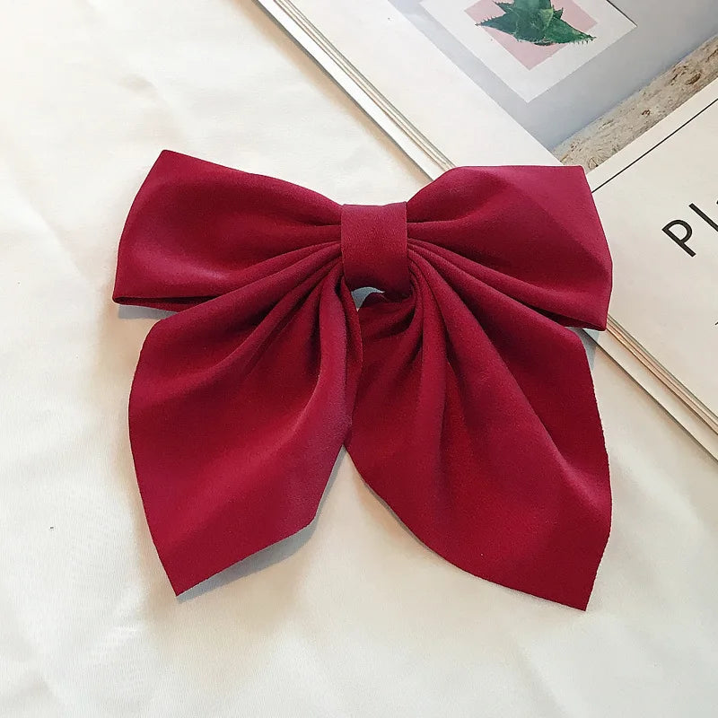 Luxury Satin Hair Bow – Multiple Colors