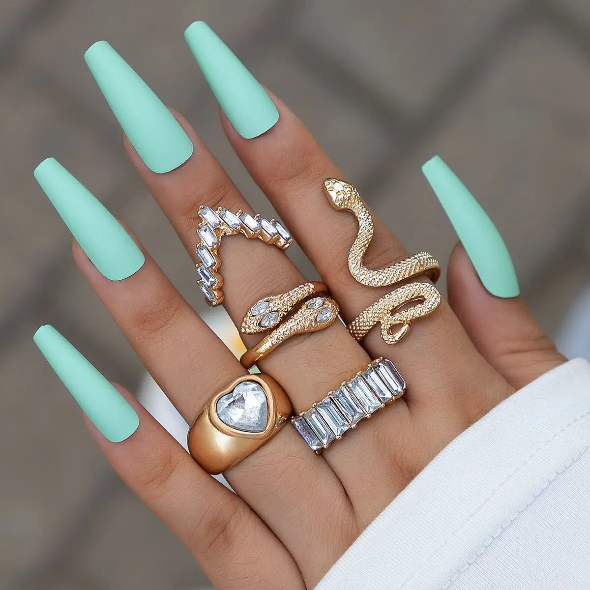 Luxury Snake Ring Set