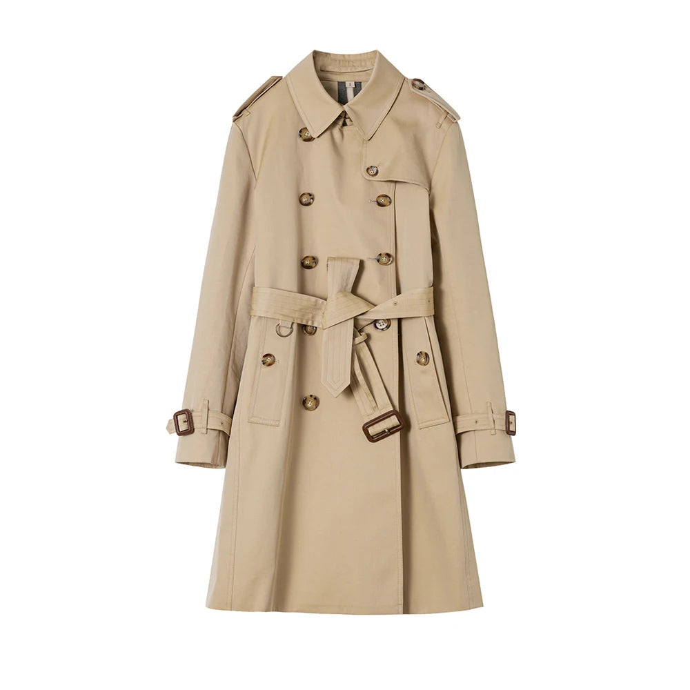 Jadeen Classic Khaki Trench Coat Garmentchic