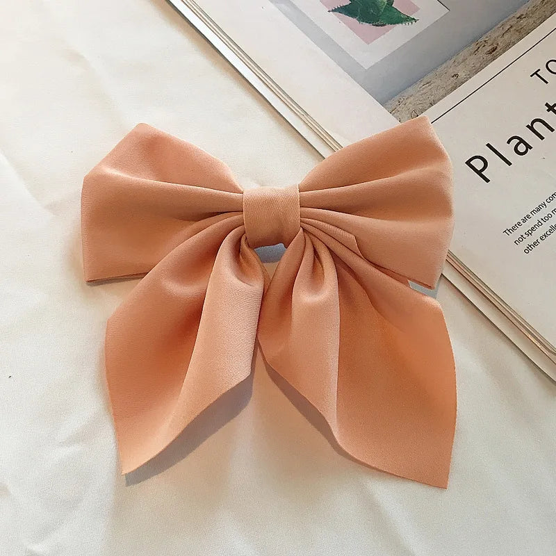 Luxury Satin Hair Bow – Multiple Colors