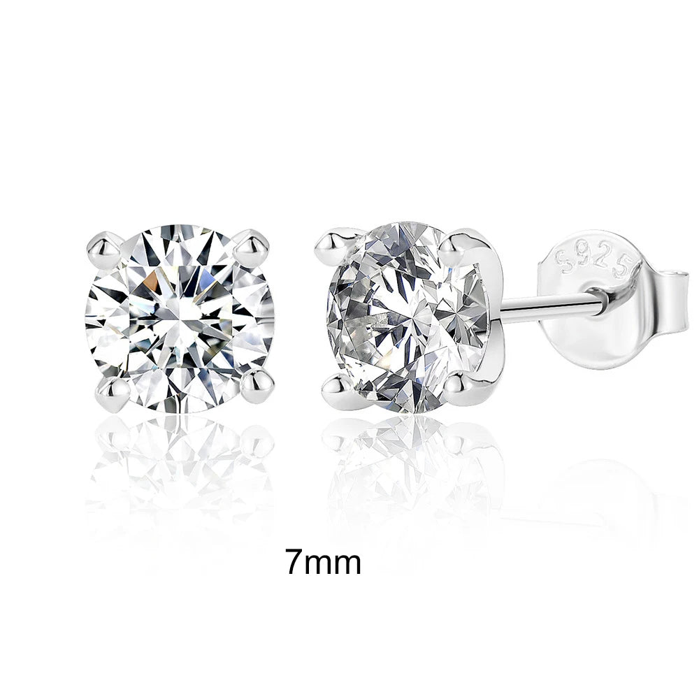 Luxury Moissanite Stud Earrings Garmentchic