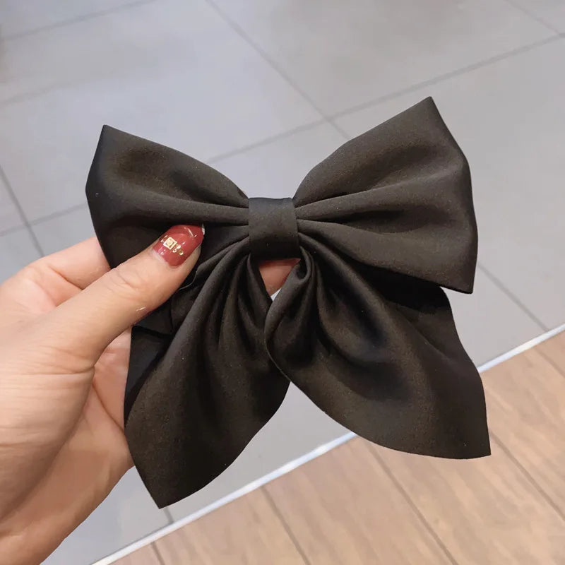 Luxury Satin Hair Bow – Multiple Colors
