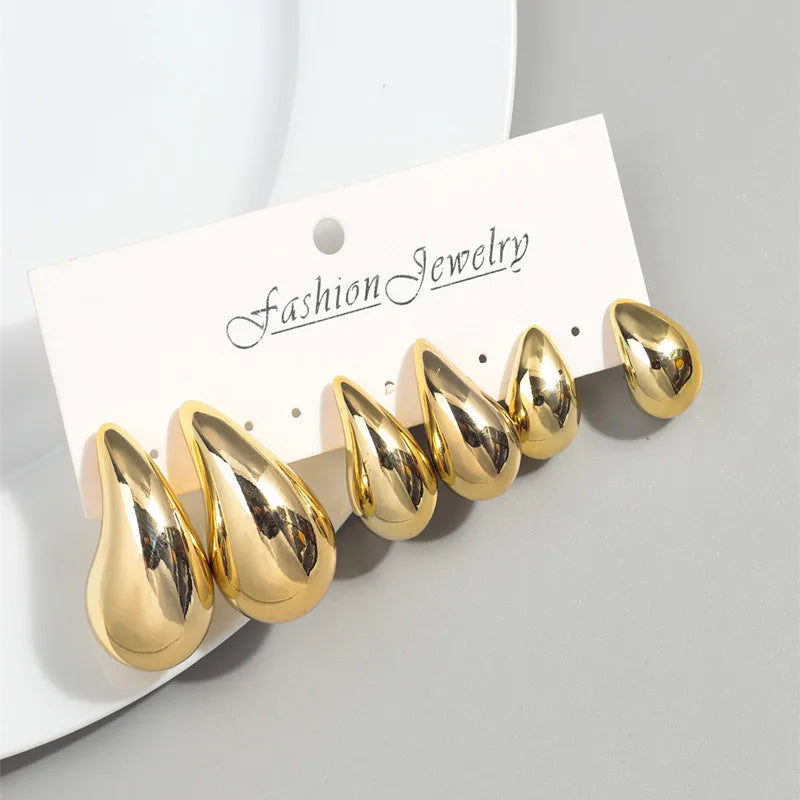 Aurora Gold Teardrop Earrings