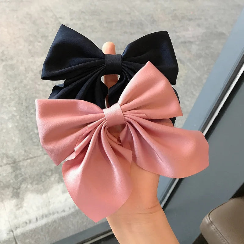 Luxury Satin Hair Bow – Multiple Colors