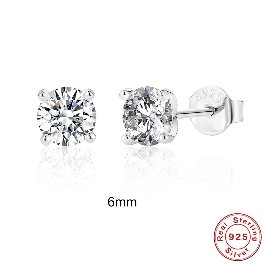 Luxury Moissanite Stud Earrings Garmentchic