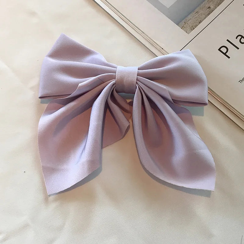 Luxury Satin Hair Bow – Multiple Colors