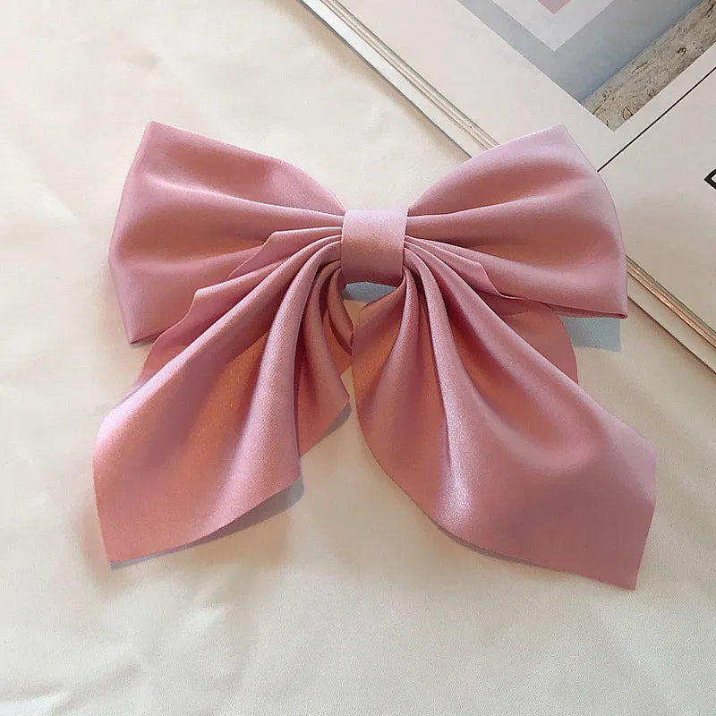 Luxury Satin Hair Bow – Multiple Colors