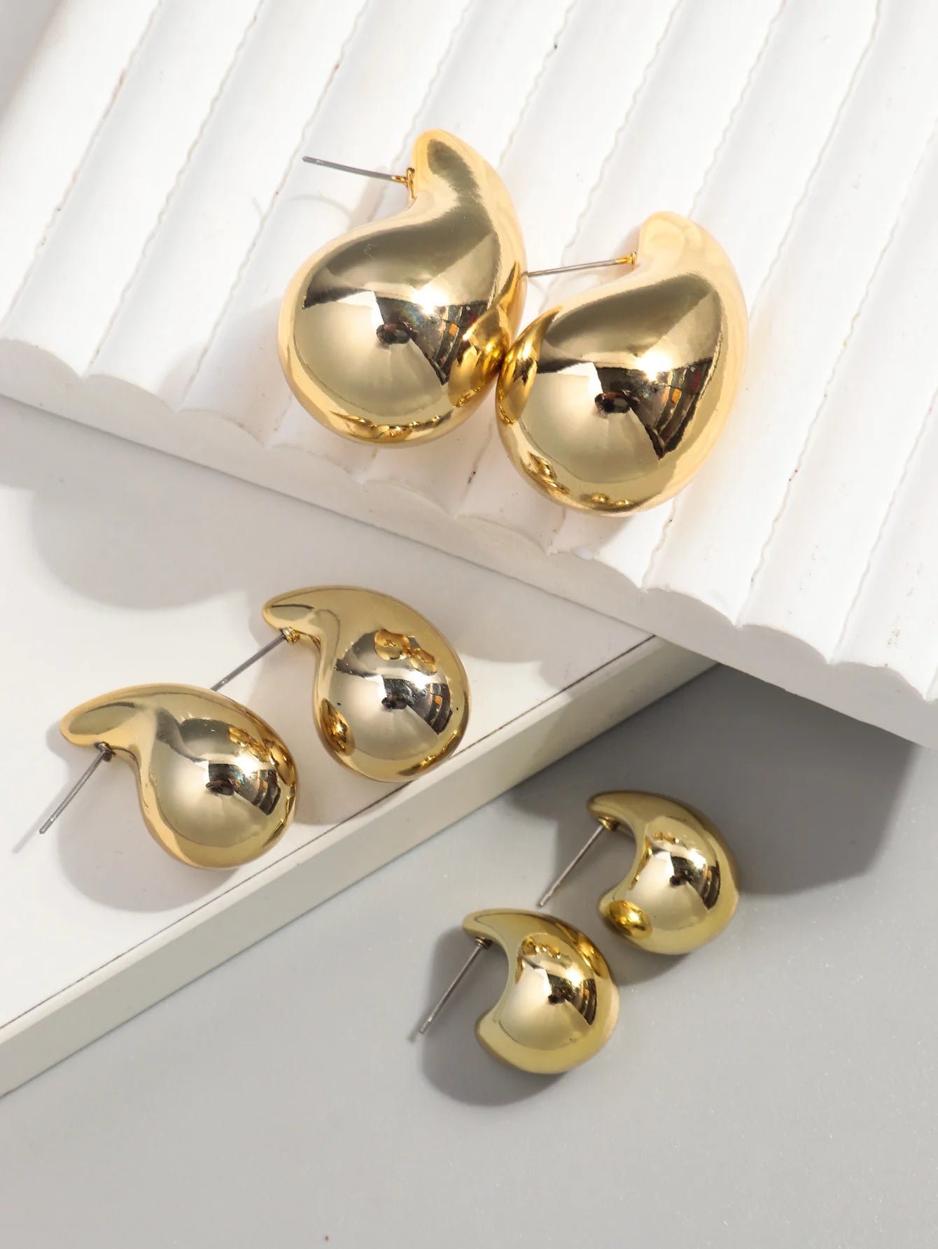 Aurora Gold Teardrop Earrings