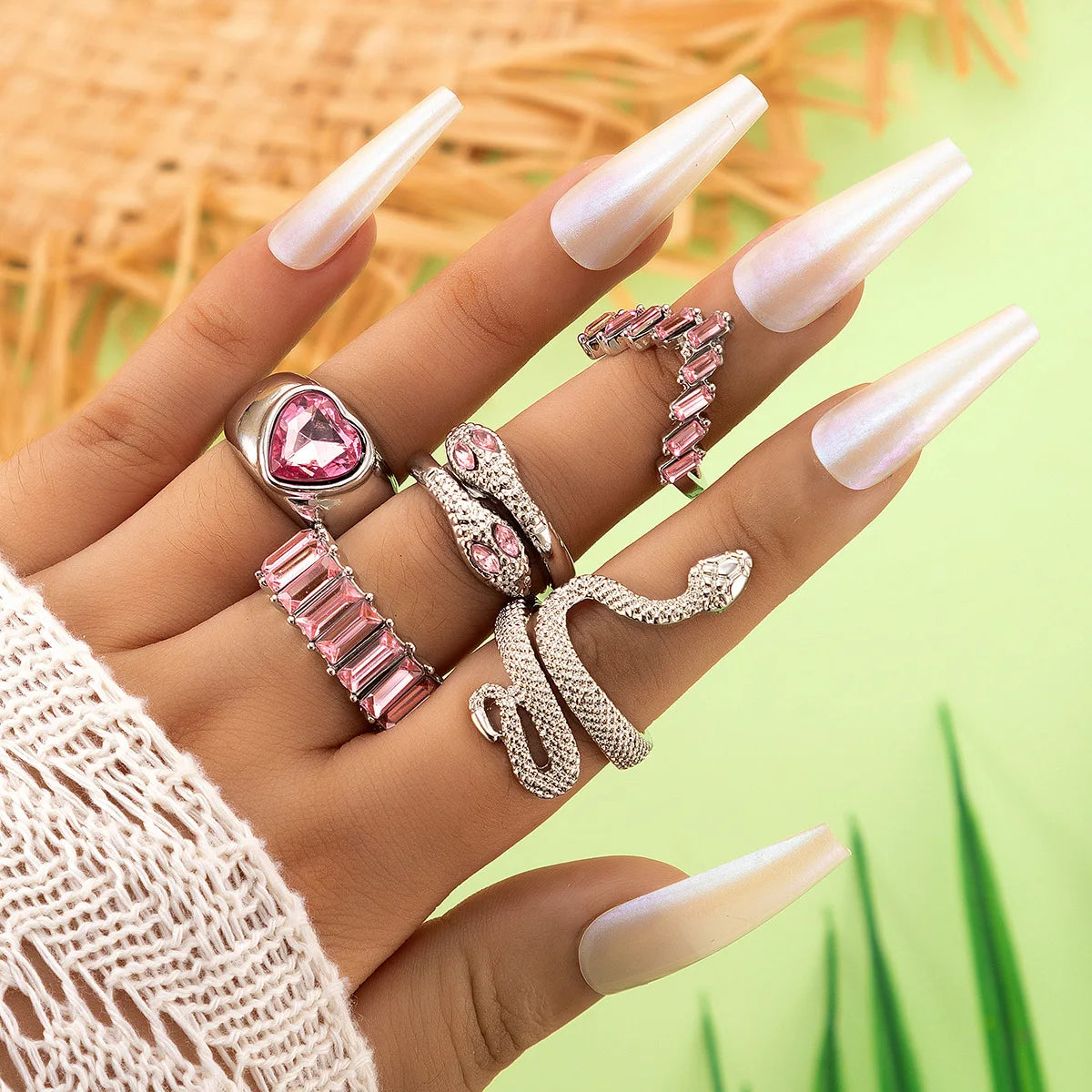 Luxury Snake Ring Set