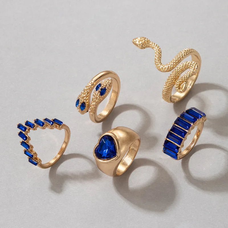 Luxury Snake Ring Set