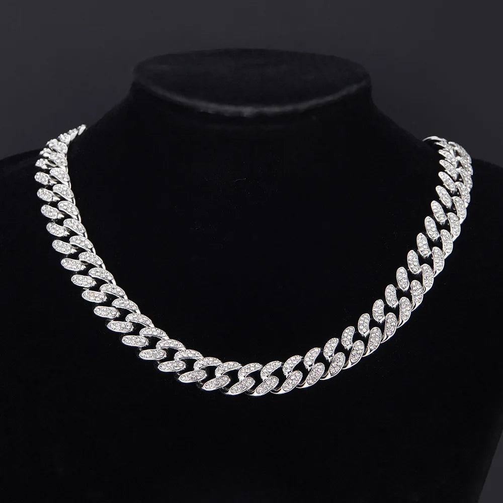 Luxury Iced Cuban Chain Necklace – Gold Finish