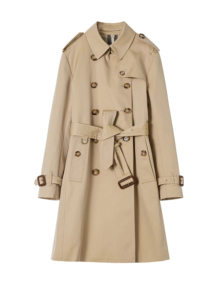 Jadeen Classic Khaki Trench Coat Garmentchic