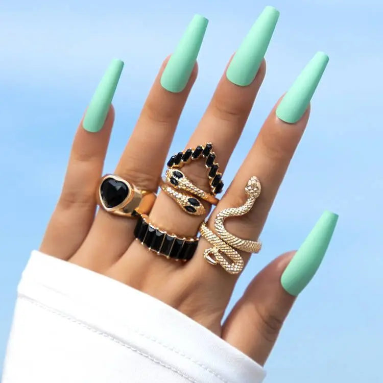 Luxury Snake Ring Set