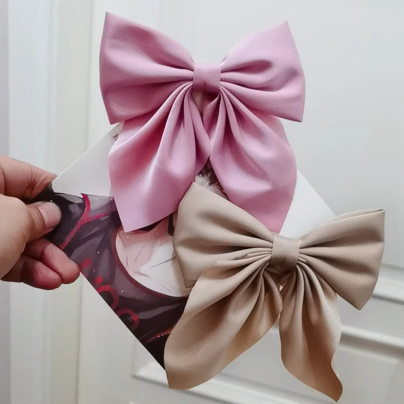 Luxury Satin Hair Bow – Multiple Colors