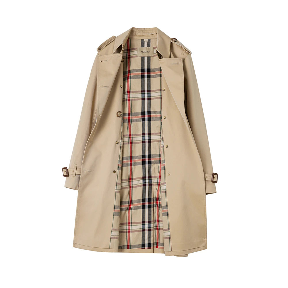 Jadeen Classic Khaki Trench Coat Garmentchic