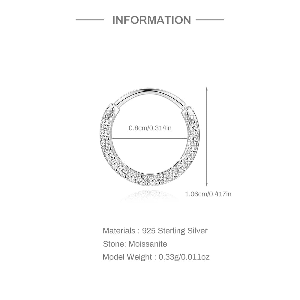 Mini Moissanite Stud Earrings – 2/3/4mm | 925 Sterling Silver