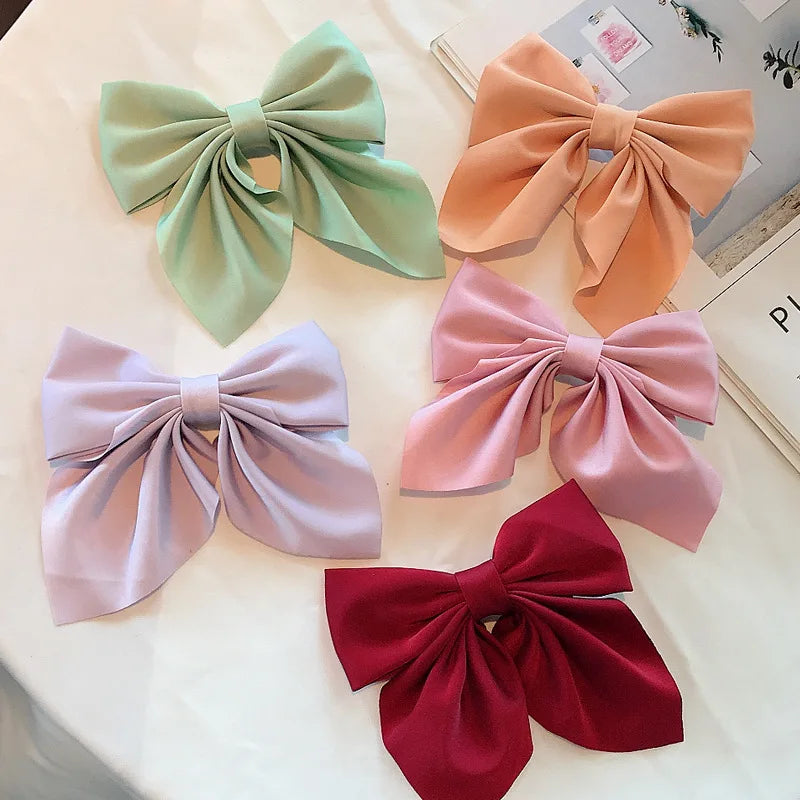 Luxury Satin Hair Bow – Multiple Colors