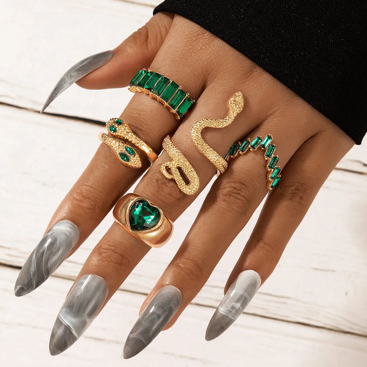 Luxury Snake Ring Set