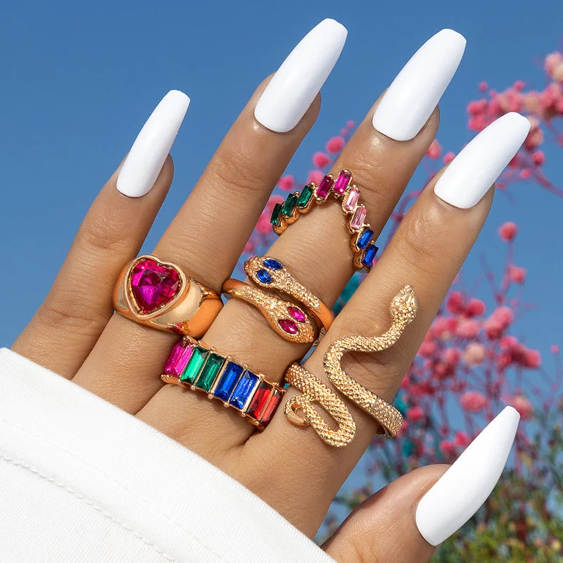 Luxury Snake Ring Set
