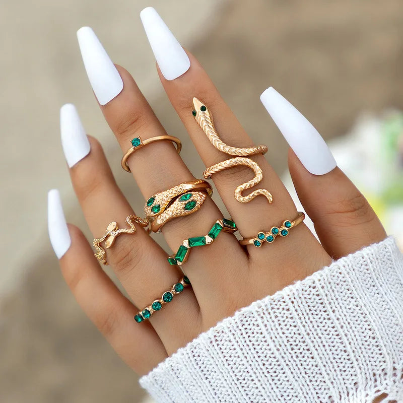 Luxury Snake Ring Set