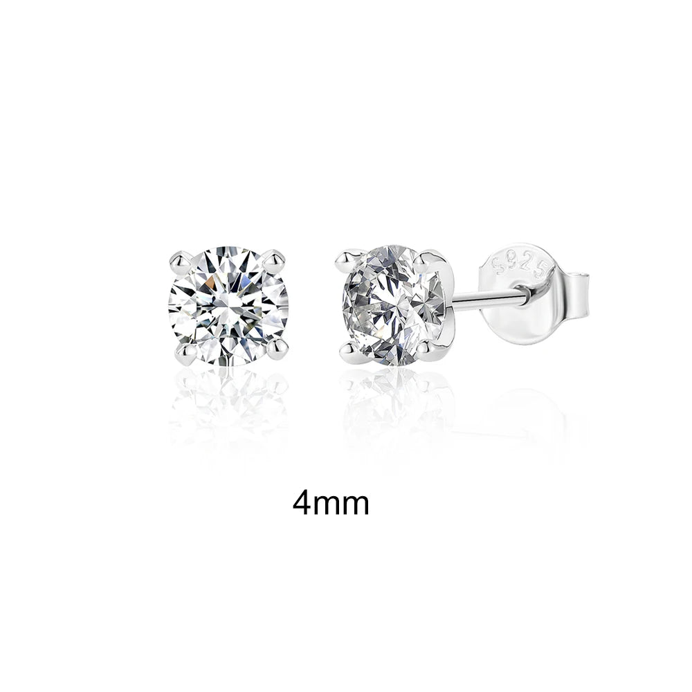 Luxury Moissanite Stud Earrings Garmentchic