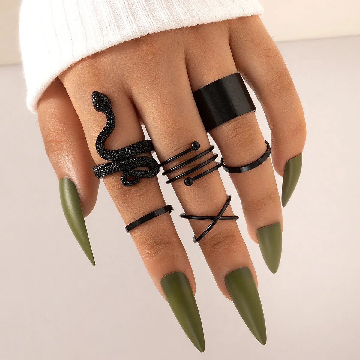 Luxury Snake Ring Set