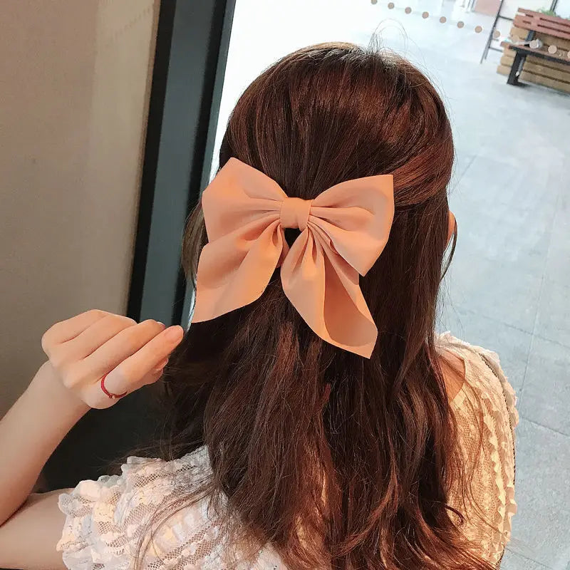Luxury Satin Hair Bow – Multiple Colors
