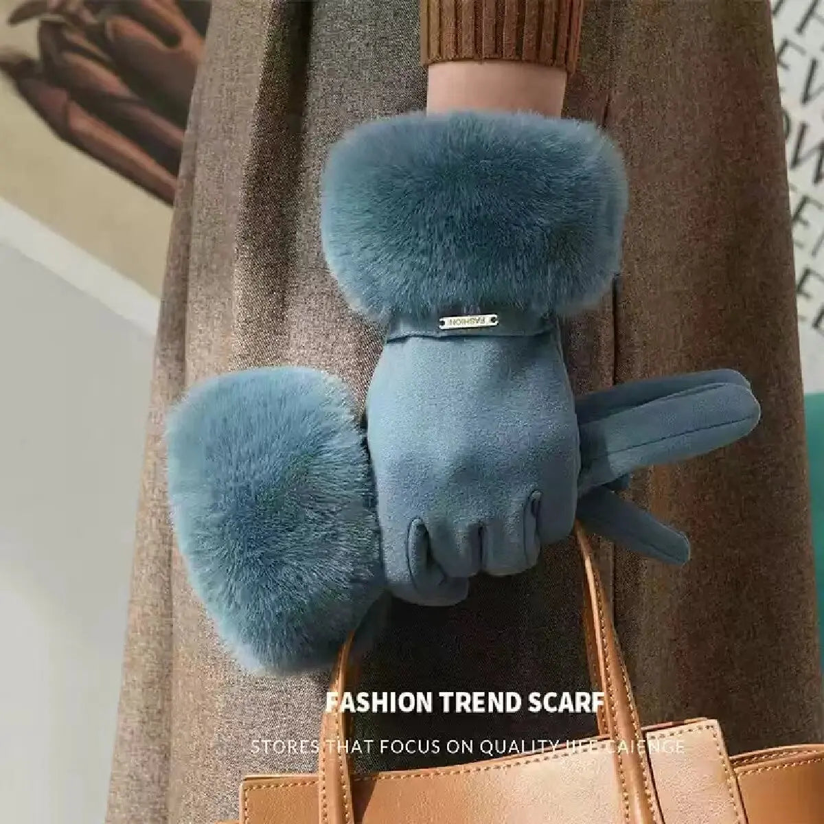 Mila Fur Gloves