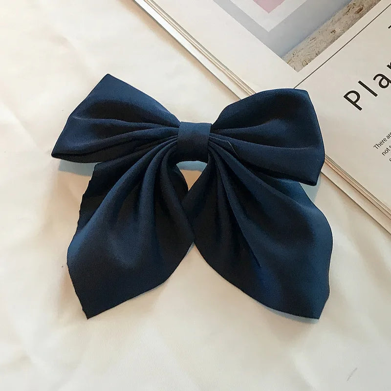 Luxury Satin Hair Bow – Multiple Colors